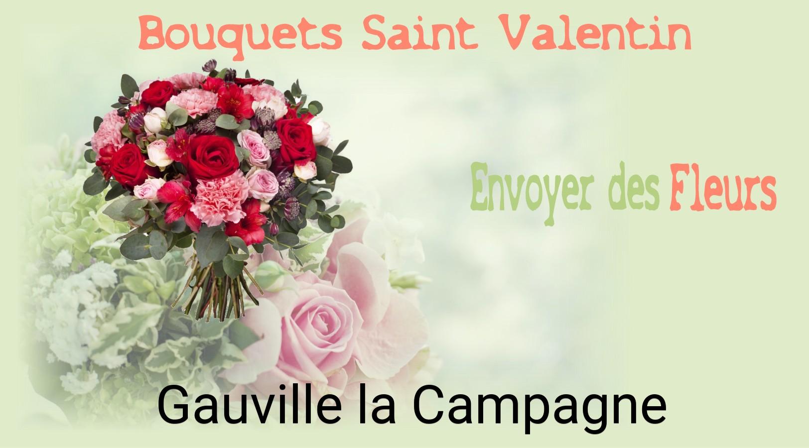 Roses de Saint-Valentin livrées à Gauville-la-Campagne